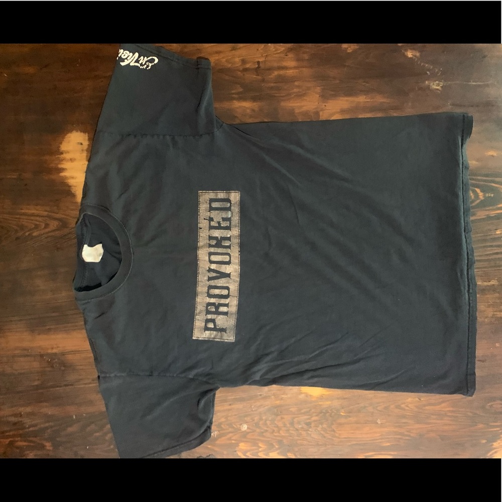 “PROVOKED” Black Tee